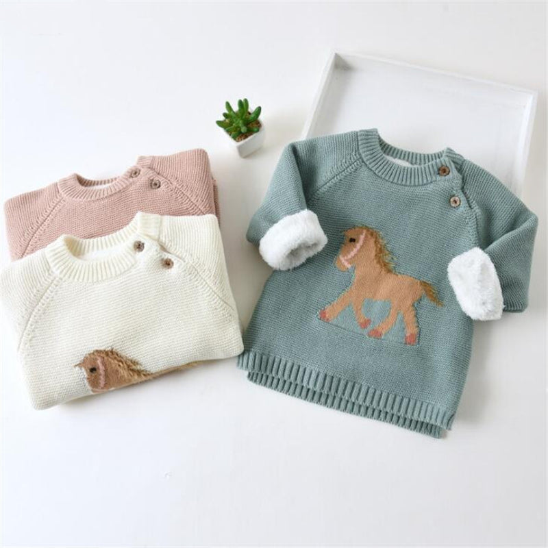 Winter Baby Knitted Horse Sweaters