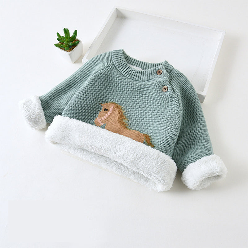 Winter Baby Knitted Horse Sweaters