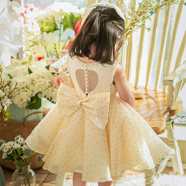 Baby Girl Polka Dots Party Birthday Princess Dress