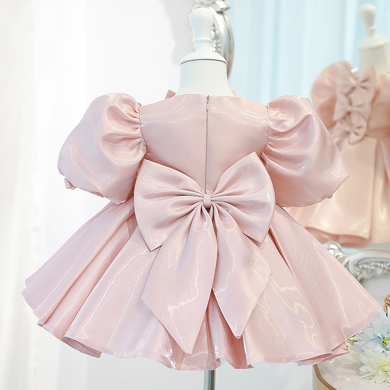 Baby Girl Summer Princess Party Dress Bow Knot Birthday Party Dress