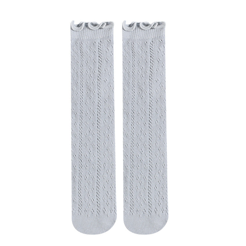 Baby Girls Thin Cotton Hollow Socks