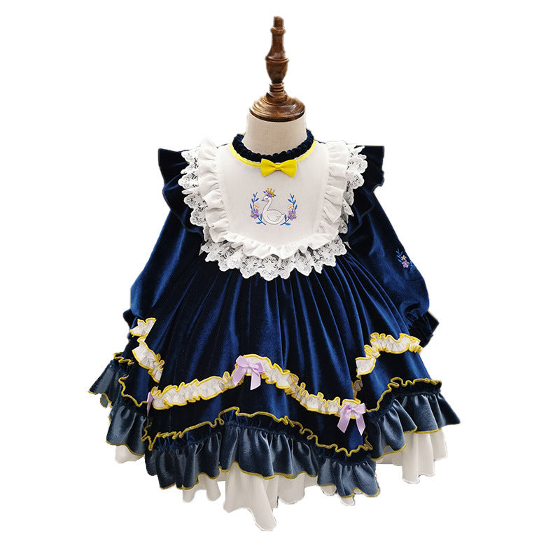 Baby Girl Dress Toddler Ball Gowns Autumn Puffy Ruffled Fluffy Princess Dress