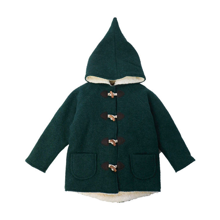 Vintage Child Elf Hat Claw Button Overcoat