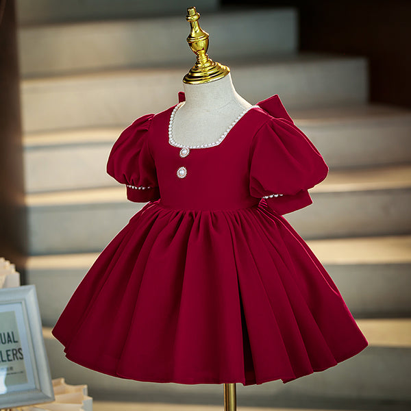 Girls Christmas Dress Girls Red Birthday Cheongsam Baby Princess Dress