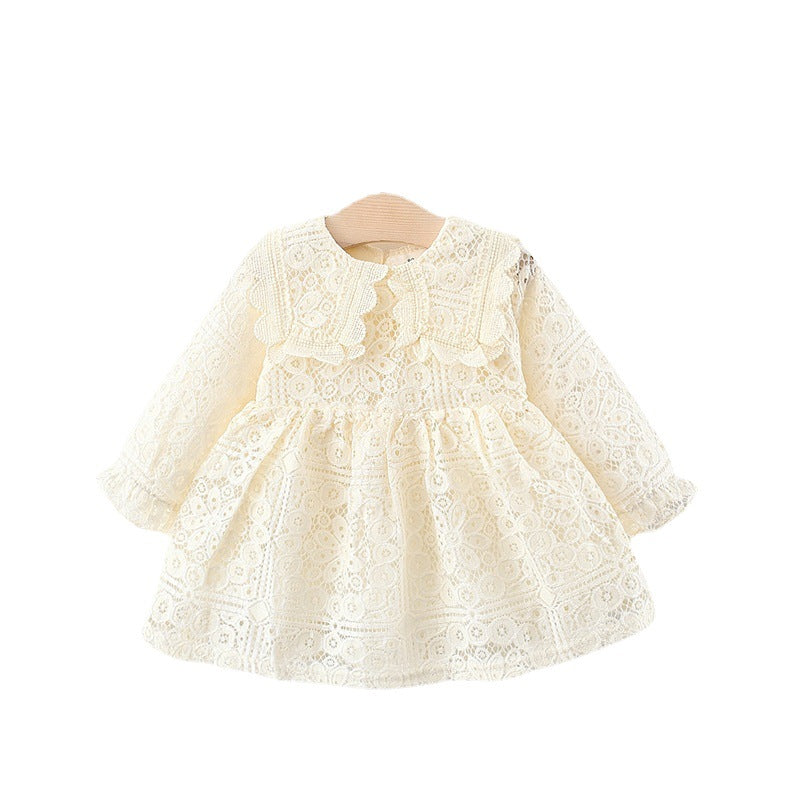 Girls Autumn Dress Girl Party Dresses Girls Fall School Dress, Beige / 6 Months (70cm) Girls Autumn Dress Girl Party Dresses Girls Fall School Dress, Beige / 6 Months (70cm)