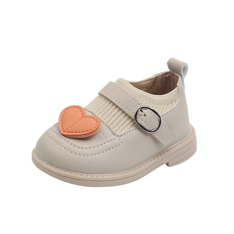 Baby Girl Soft-soled Heart Shoes