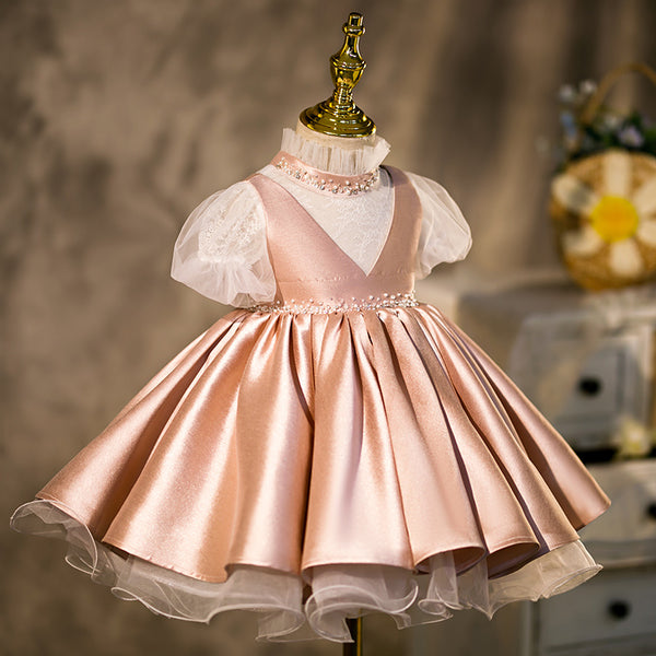 Baby Girl Princess Dresses Girl Retro Birthday Party Dresses Toddler Prom Dress