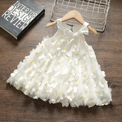Baby Girl Princess Dresses Toddler Summer Bow Butterfly Birthday Party Dress