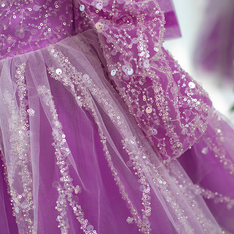 Elegant Baby Long Sleeve Sequin 1st Birthday Dress Toddler Flower Girl Dresses Elegant Baby Long Sleeve Sequin 1st Birthday Dress Toddler Flower Girl Dresses