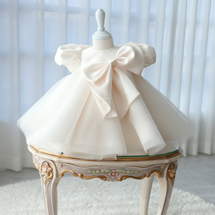 Elegant Baby Girls Baptism Dress First Birthday Princess Dress