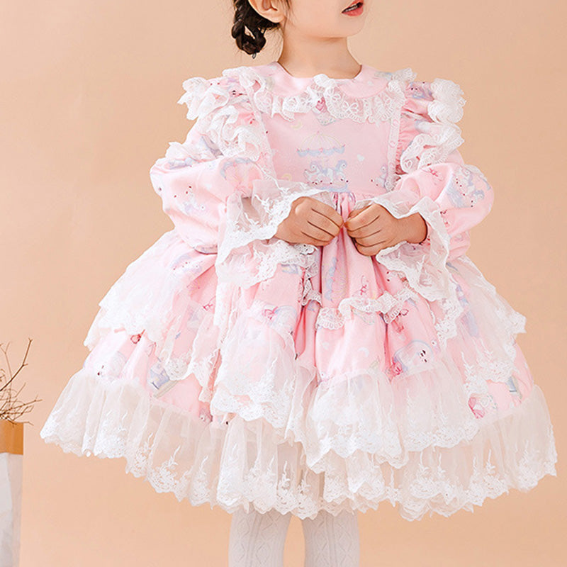 pink lace dress for baby SHEIN Newborn Baby Girls'Sleeveless Dress With Big Bow Tie,Lace Trim & Ruffle Hem,Light Pink,Summer,Cute,Wedding Guest Sweet Elegant Christening Baptism