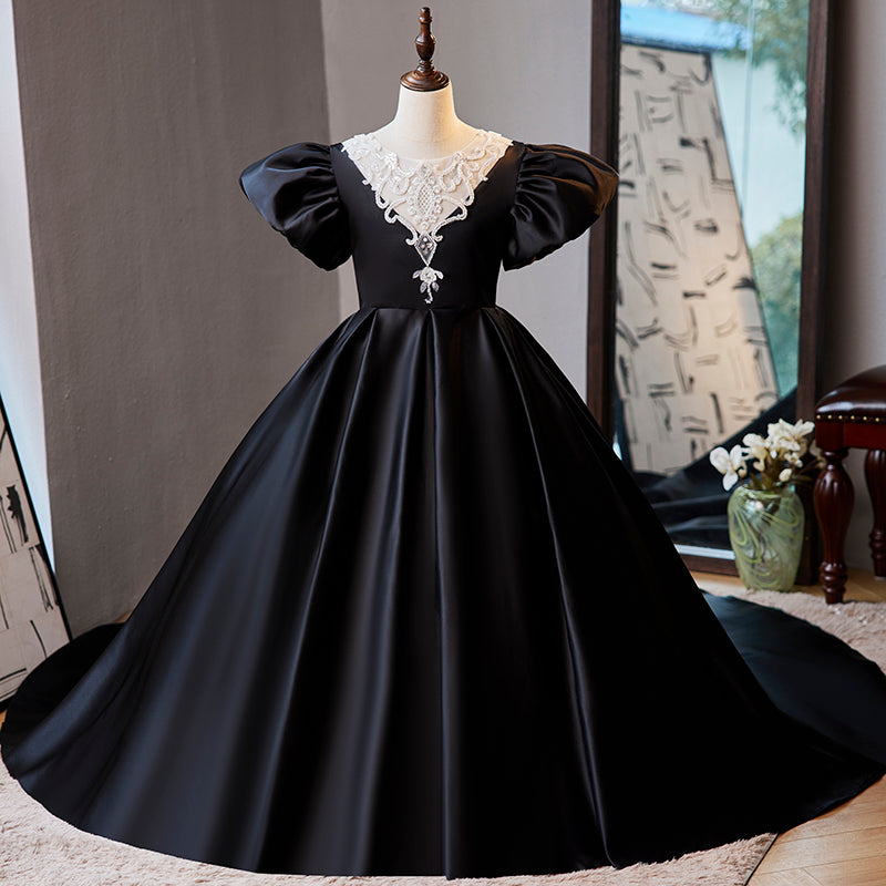 Elegant Luxury Baby Girl Black Birthday Party Princess Dress marryshe Elegant Luxury Baby Girl Black Birthday Party Princess Dress marryshe