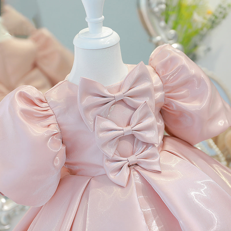 Baby Girl Summer Princess Party Dress Bow Knot Birthday Party Dress