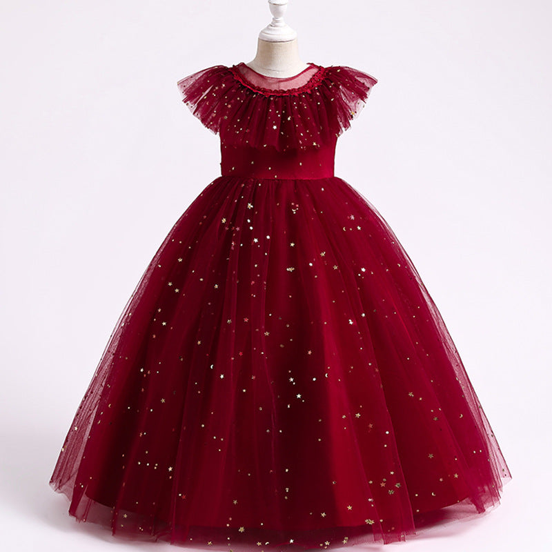 Girl Christmas Dress First Communion Dress Girl Formal Princess Dress Sequins Mesh Ball Gowns Prom Dress Girl Christmas Dress First Communion Dress Girl Formal Princess Dress Sequins Mesh Ball Gowns Prom Dress