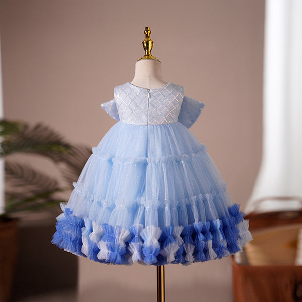 Baby Girl Dress Toddler Ball Gowns Summer Big Bow Sleeveless Party Princess Dress