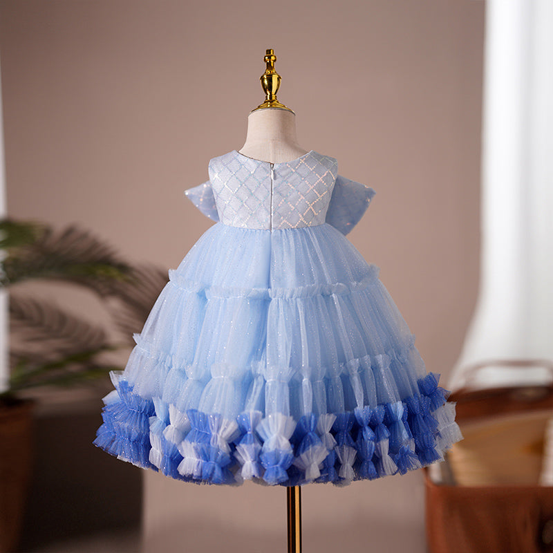 Baby Girl Dress Toddler Ball Gowns Summer Big Bow Sleeveless Party Princess Dress