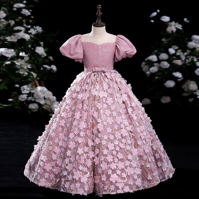 pink communion dresses Rose - Pink Girl dress