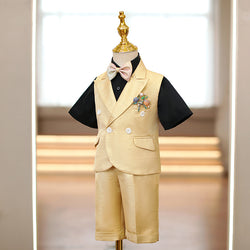 Boy Summer Performance Children's Formal Vest Suit Set