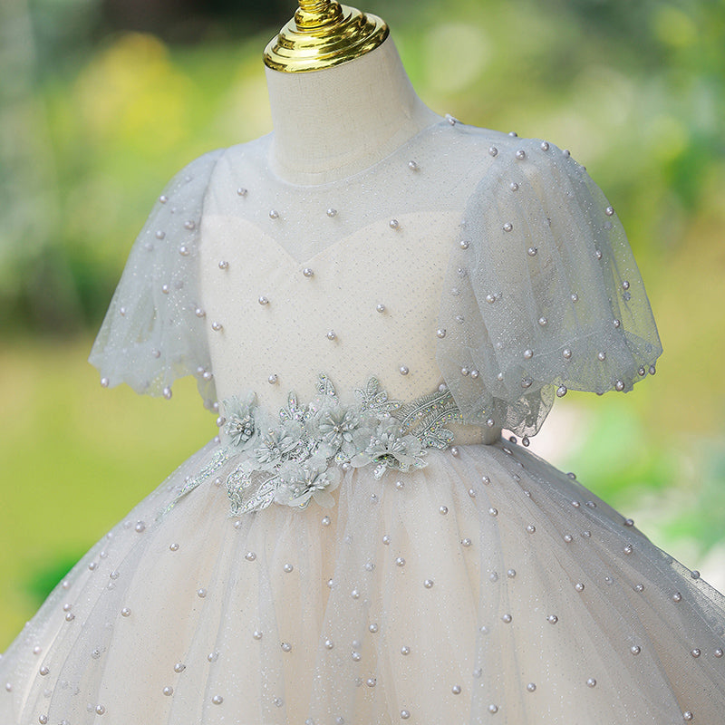 Cute Summer Flowers Girl Birthday Party Dress