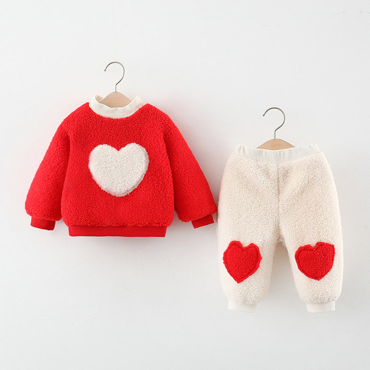 Toddler Infant Baby Girl Clothes Fall Winter Long Sleeve Sweatshirts Pants 2 Piece Cute Outfits Leggings Set