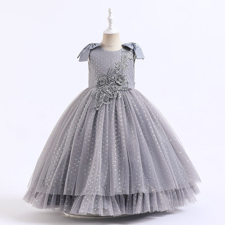 Elegant Girls Puffy Perform Wedding Princess Dress