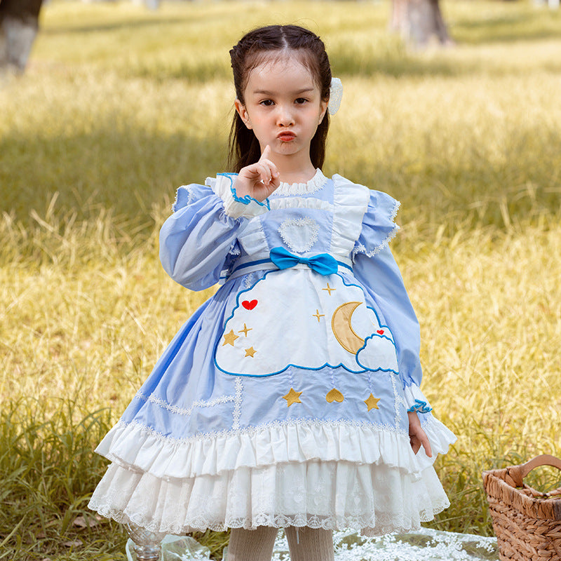 Baby Girl Dress Toddler Birthday Party Cute Lolita Elegant Velvet Puffy Princess Dress