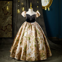 Luxury Elegant Girl Piano Princess Dress