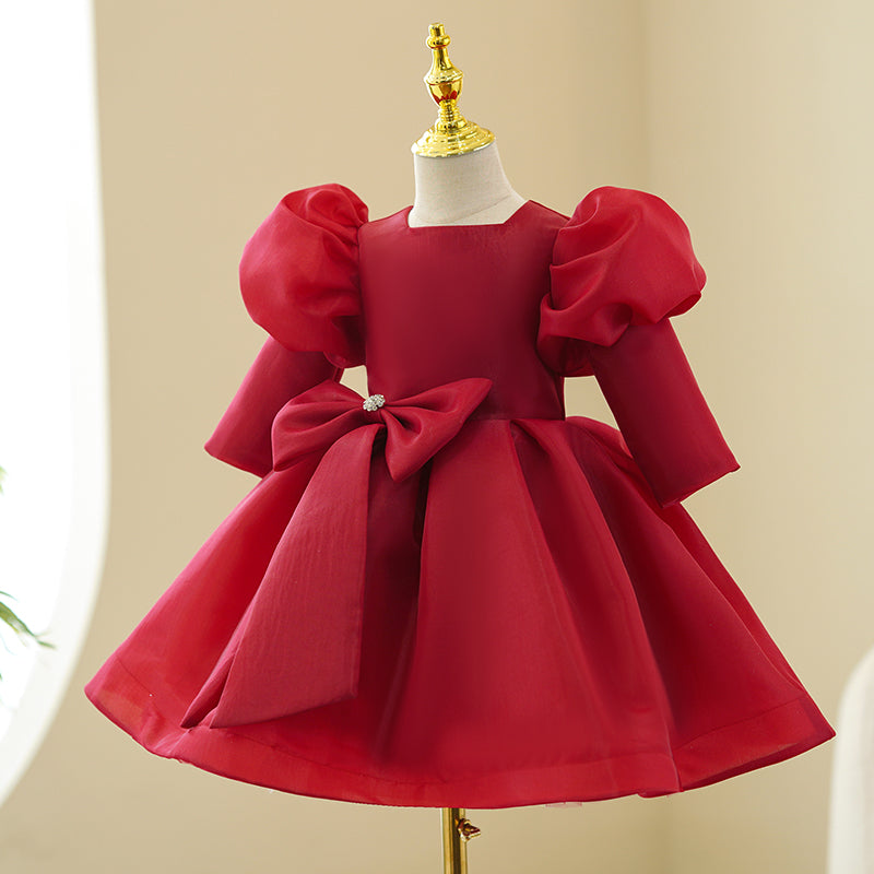 christmas party dress with bow Holiday Party Dress M Red by Lane 201