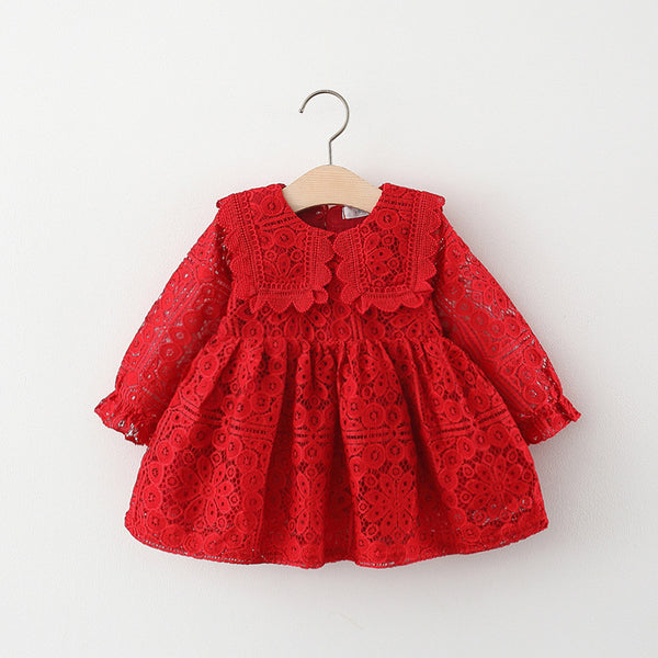 Girl Christmas Dress Baby Girls Autumn Long Sleeve Dress Toddler Infant Christmas Dress Little Girl Party Dresses