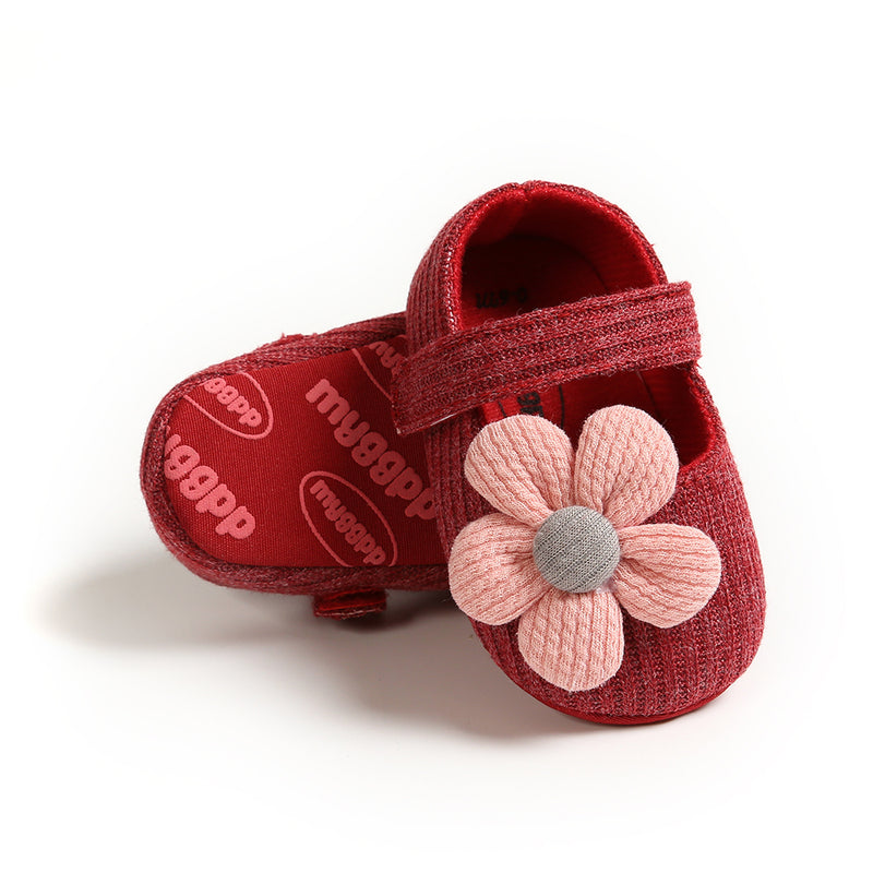 Toddler Dress Shoes Baby Flowers Soft Sole Non-slip Cute Footwear