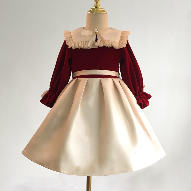 Girls Pageant Dresses - Toddler Prom Dress Girl Birthday Party Ruffle Doll Collar Vintage Princess Cake Party Dress, Red / 9-10 Years (150cm) Girls Pageant Dresses - Toddler Prom Dress Girl Birthday Party Ruffle Doll Collar Vintage Princess Cake Party Dress, Red / 9-10 Years (150cm)