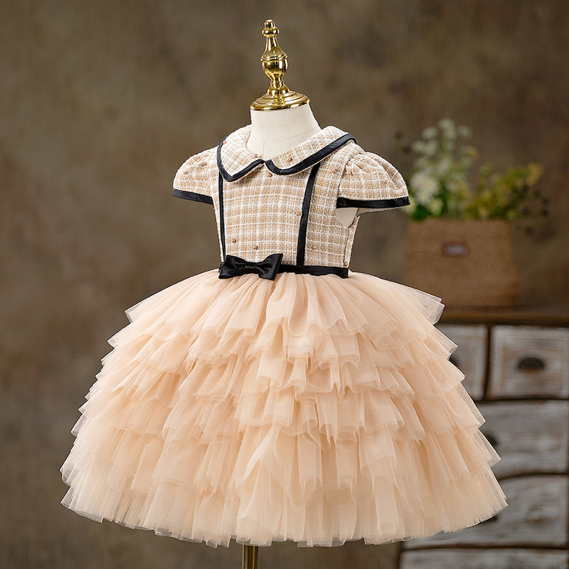 Toddler Prom Dress Baby Girl Princess Cake Dress First Communion Princess Dress