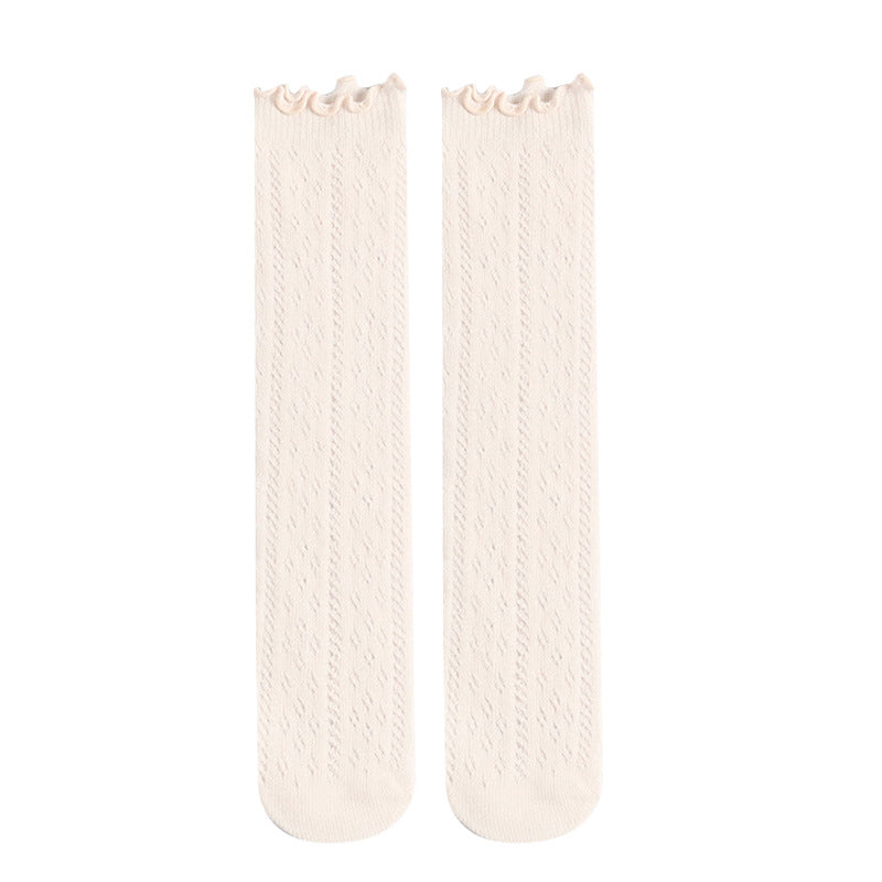 Baby Girls Thin Cotton Hollow Socks