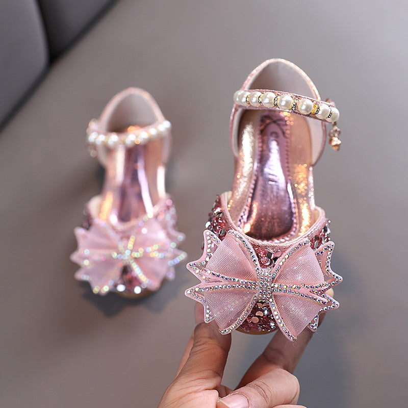 Flower Girls Bowknot Dance Performance Sandals