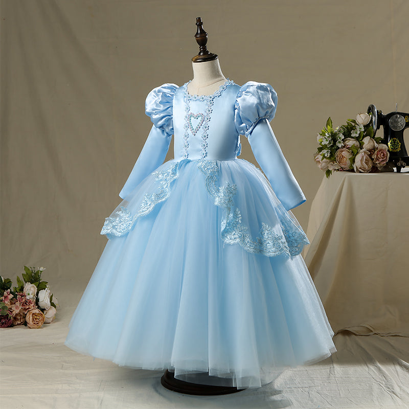 princess dresses for halloween inspired dress- Princess dress-Birthday dress- blue dress- girl costume Enchanted Princess by Teetot Elegant Eledobby Girl's Summer Dress, Flutter