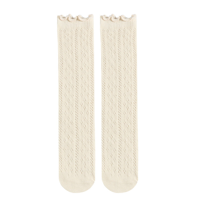 Baby Girls Thin Cotton Hollow Socks