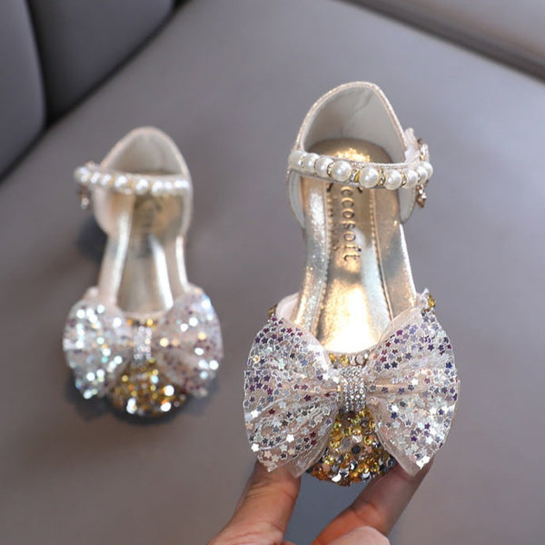 Girl Dress Shoes Summer Cute Girls Sequins Princess Sandals