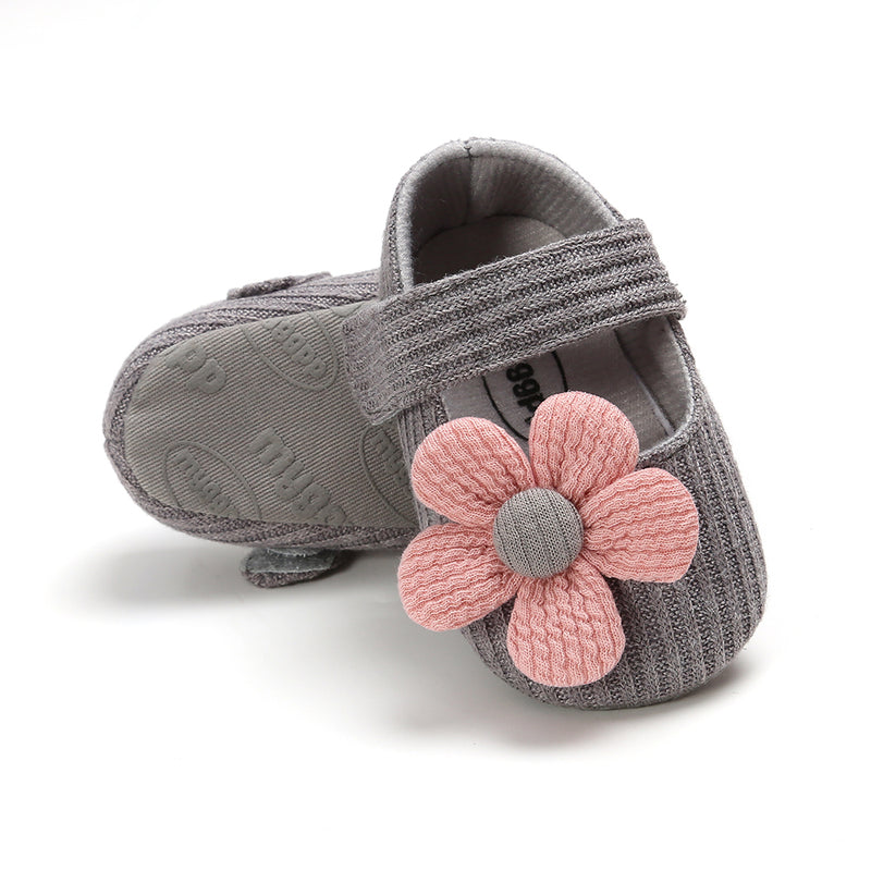 Toddler Dress Shoes Baby Flowers Soft Sole Non-slip Cute Footwear