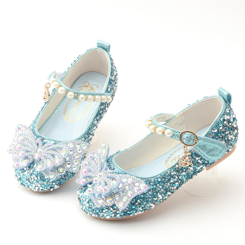 Cute Sequins Pearl Princess Shoes