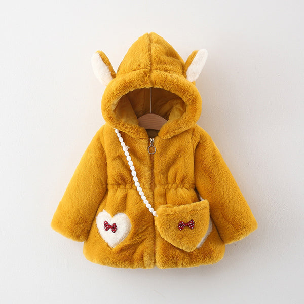Cute Rabbit Embroidered Coat