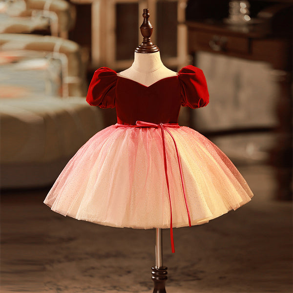 Cute Elegant Baby Girl Performance Birthday Party Princess Dress