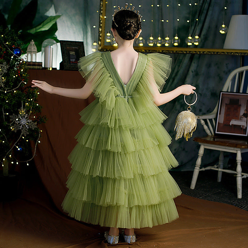 Toddler Prom Dress Girl Summer Green Backless Fluffy Birthday Party Pr marryshe Toddler Prom Dress Girl Summer Green Backless Fluffy Birthday Party Pr marryshe
