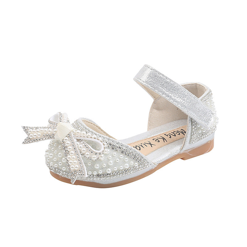 Cute Baby Girl Summer Bow-knot Pearl Princess Sandals
