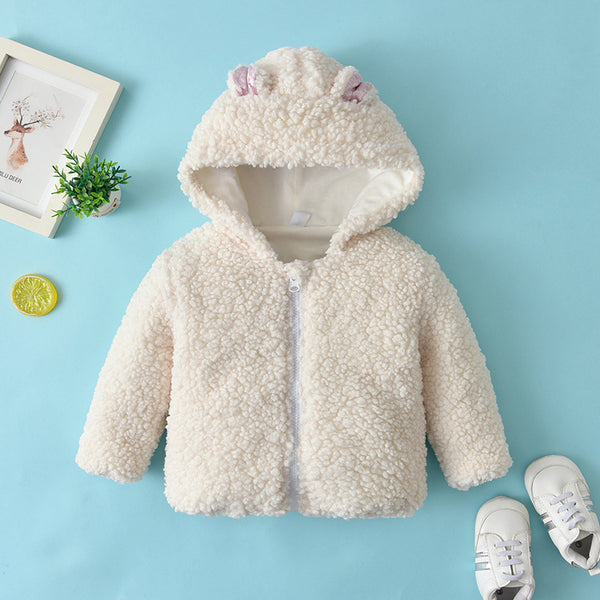 Cute Winter Baby Girls Fur Coat