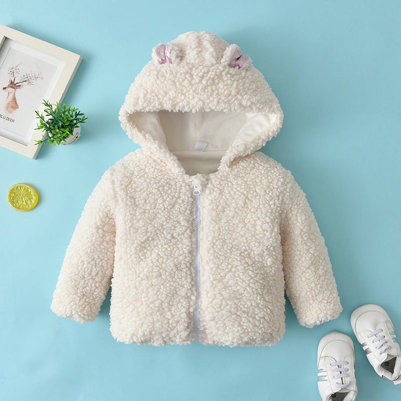 Cute Winter Baby Girls Fur Coat