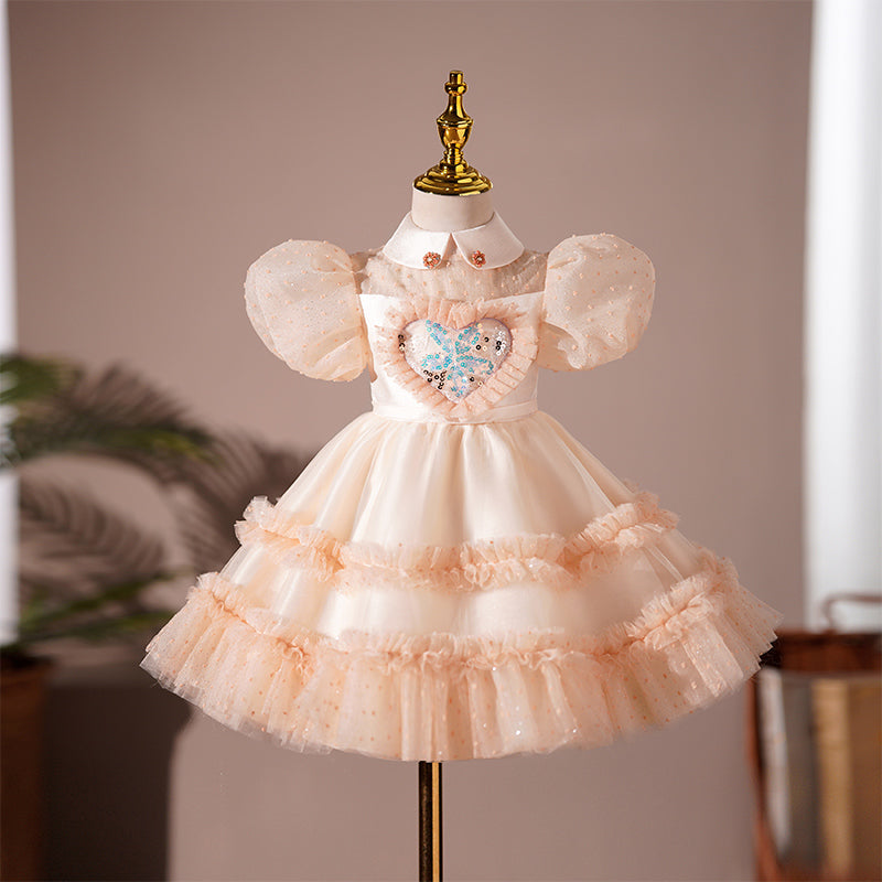 Cute Girl  Birthday Wedding Princess Dress