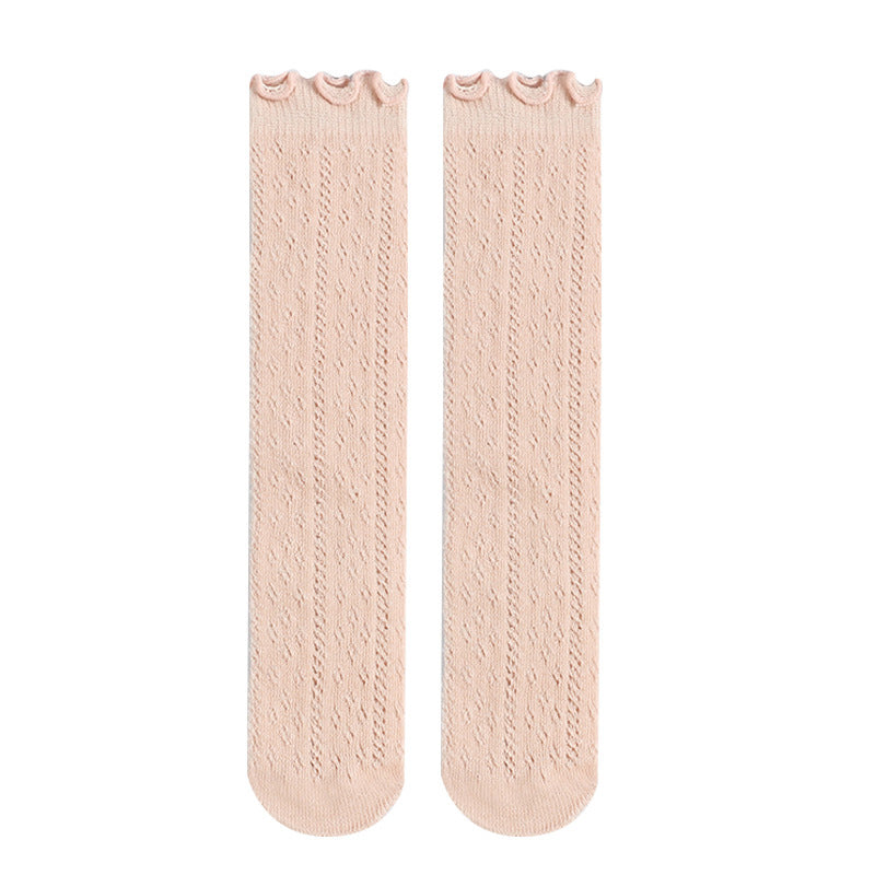 Baby Girls Thin Cotton Hollow Socks