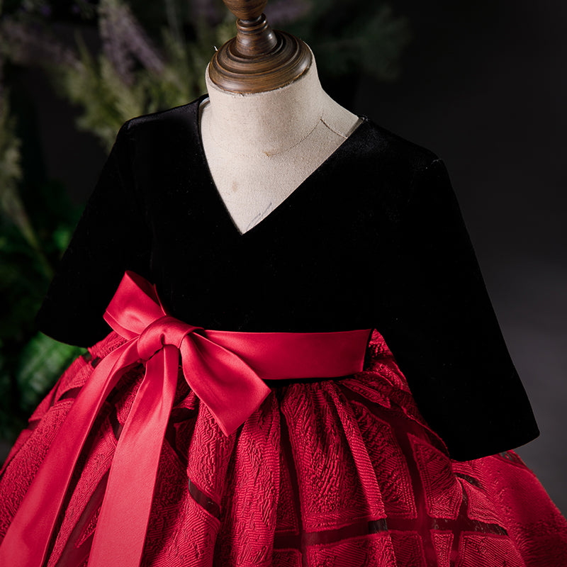 Girl Christmas Dress Girl Formal Dresses Baby Girl Red Long Sleeve Puf marryshe Girl Christmas Dress Girl Formal Dresses Baby Girl Red Long Sleeve Puf marryshe
