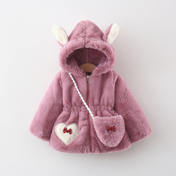 Cute Rabbit Embroidered Coat
