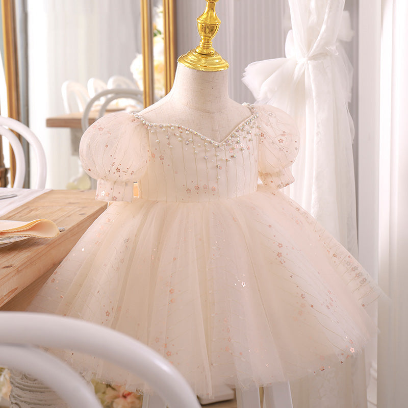 Baby Girl Formal Princess Dresses Girl Puffy Cake Birthday Party Pageant Dresses